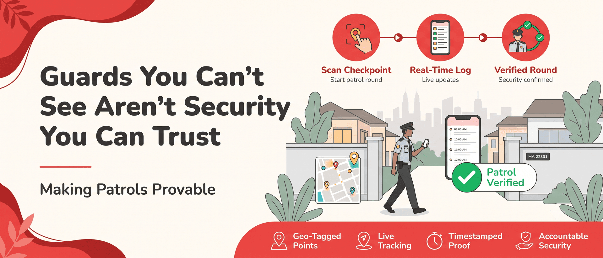 Guards You Can't See Aren't Security You Can Trust: Making Patrols Provable