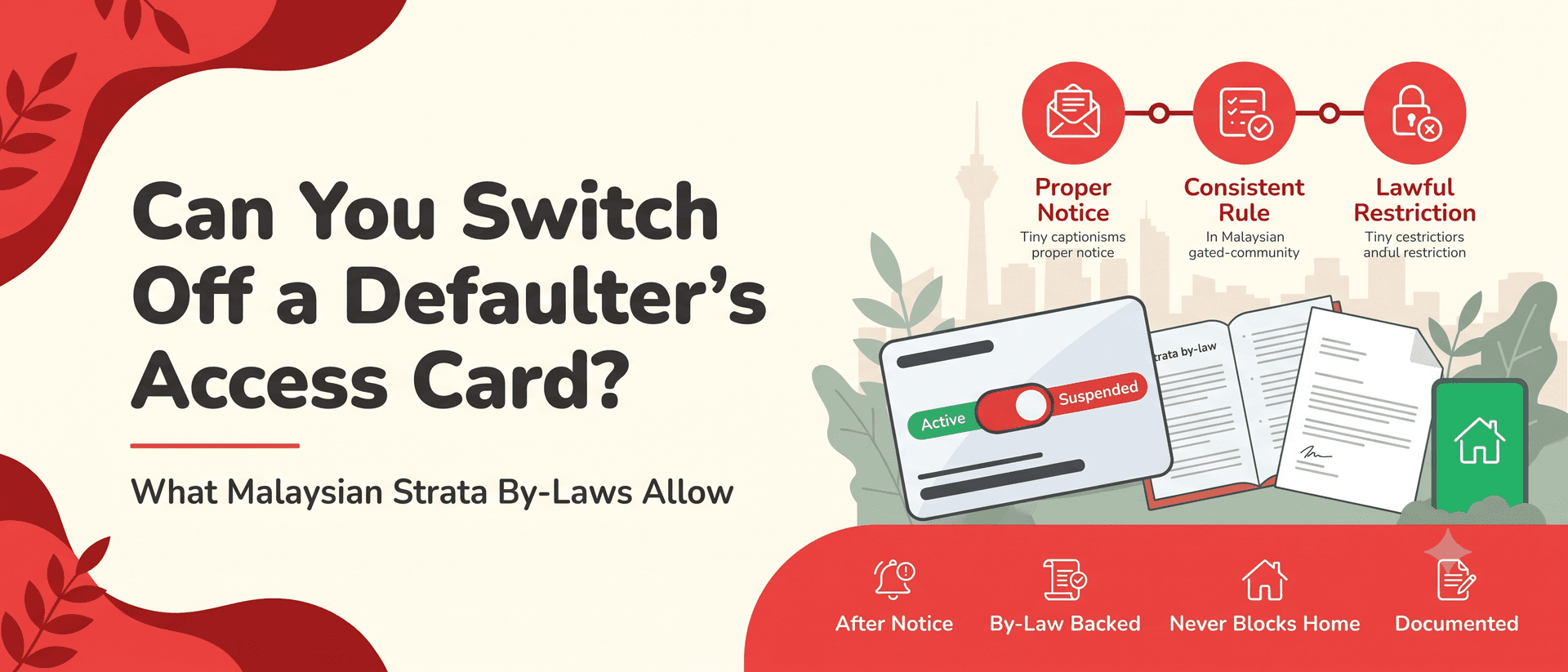 Can You Switch Off a Defaulter's Access Card? What Malaysian Strata By-Laws Allow